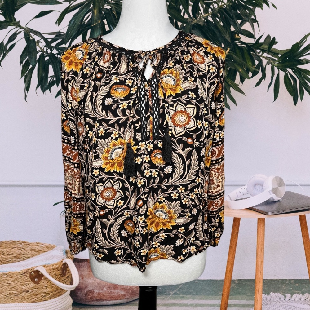 Rachel Zoe Floral Boho Blouse